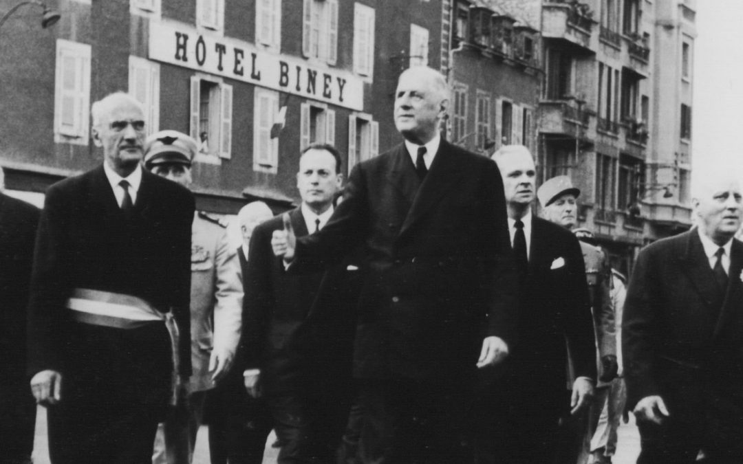 Conférence « Le général de Gaulle et les régions françaises (1947-1961), l’Aveyron pour exemple » avec Jacques Godfrain et Frédéric Faure, à Conques