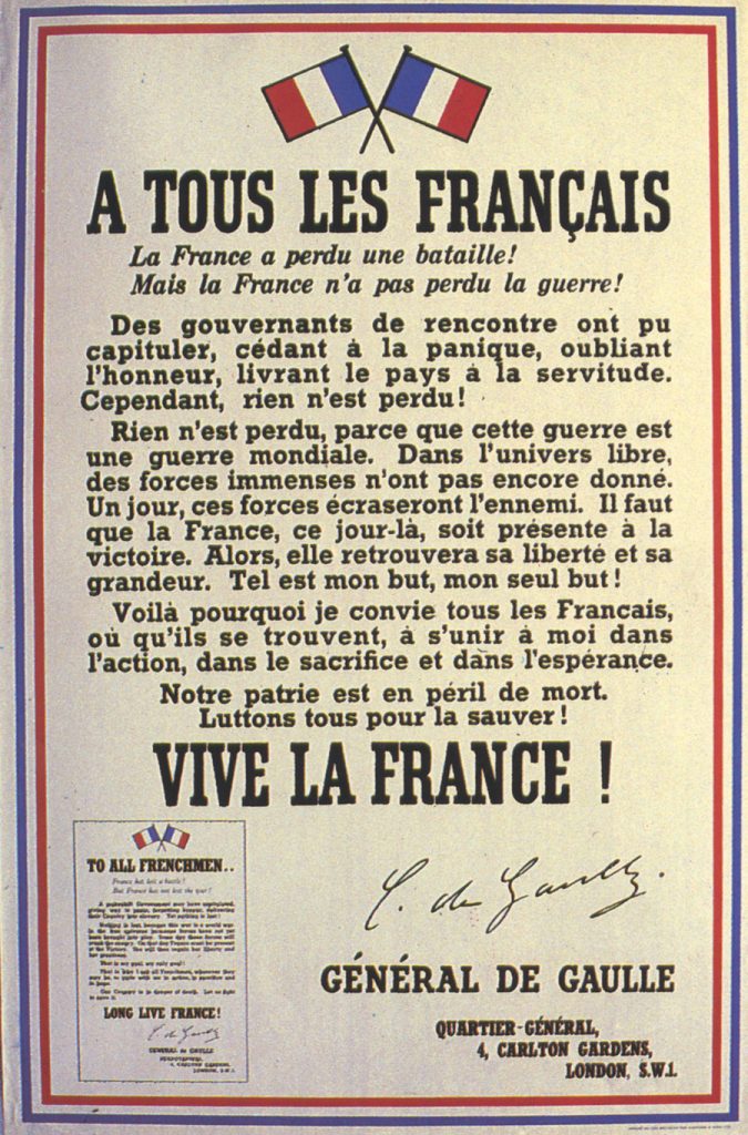 À tous les Français » : l'affiche de Londres - Histoire analysée en images  et œuvres d'art