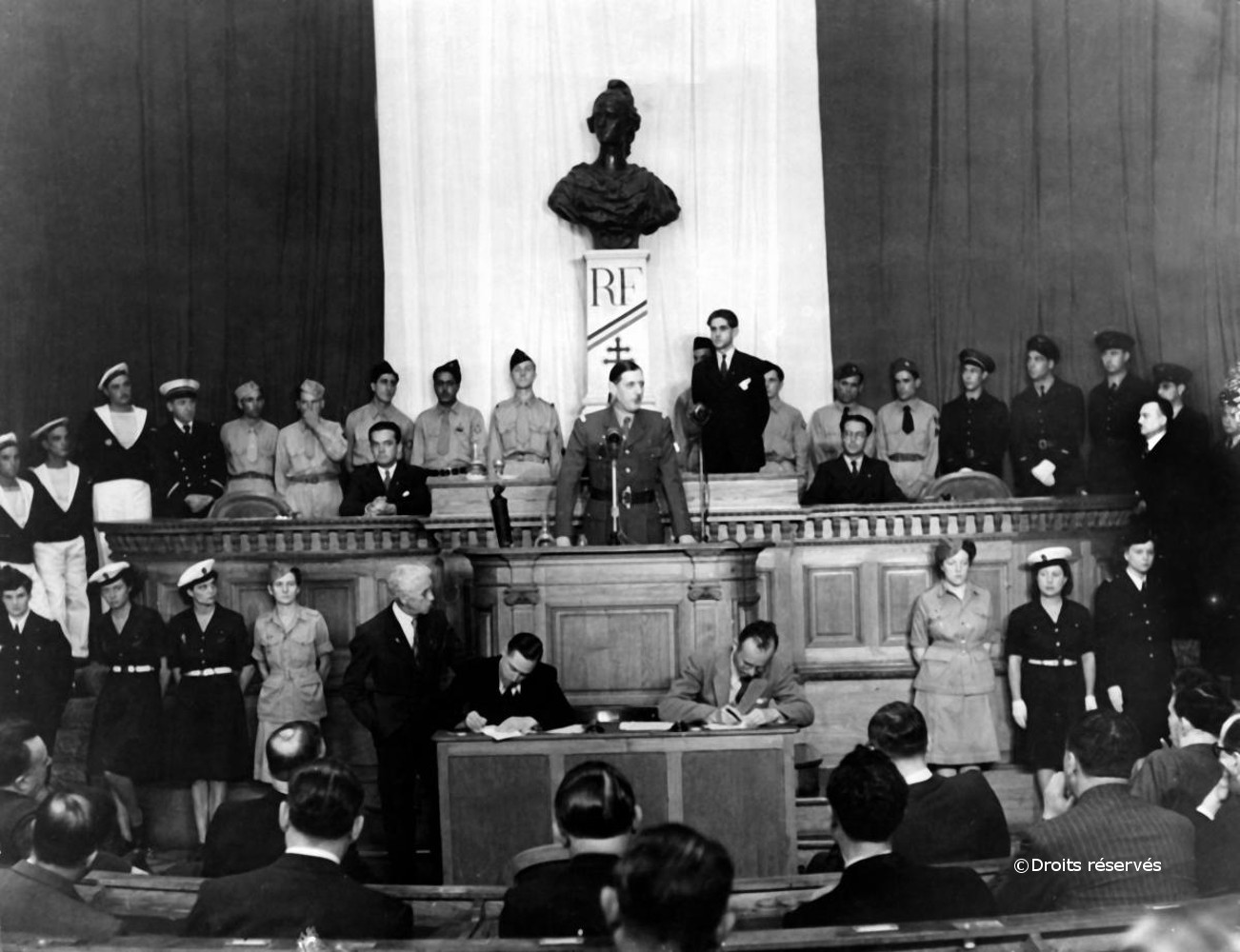 17/09/1943 : Mise en place de l’Assemblée consultative provisoire d’Alger