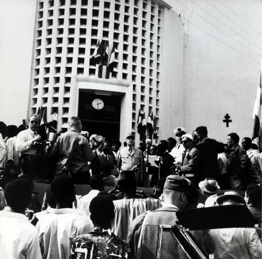 Discours du général de Gaulle à Brazzaville sur le projet de Communauté