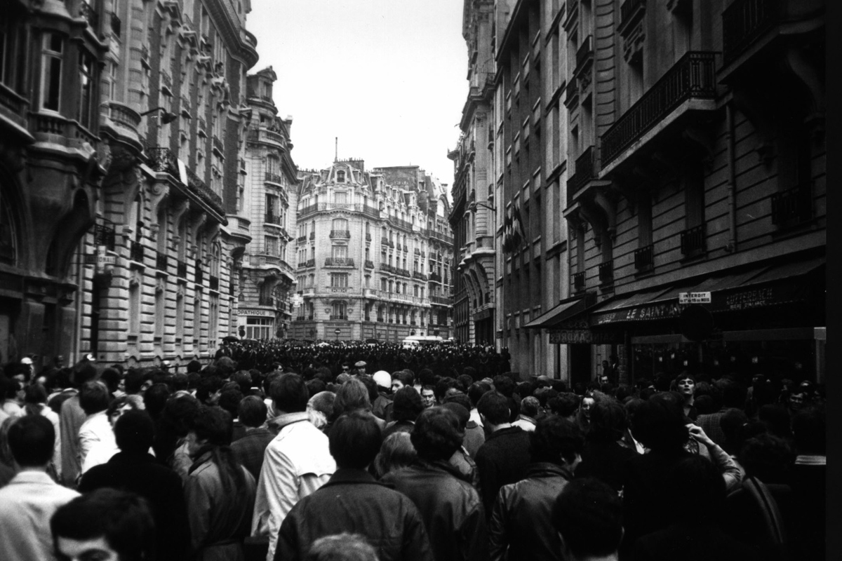 Manifestation étudiante au Quartier Latin, mai 1968