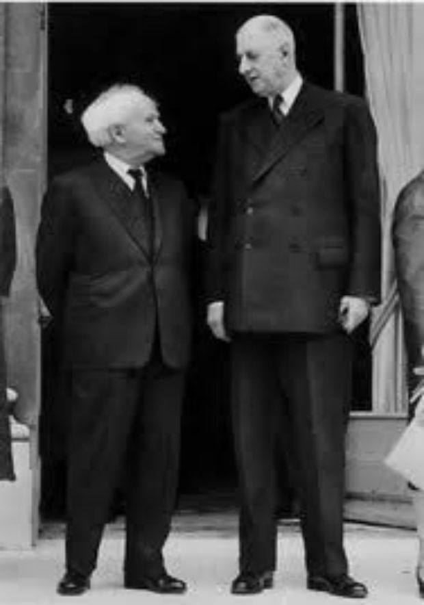 Rencontre entre le général de Gaulle et David Ben Gourion à l’Élysée, 13 juin 1960