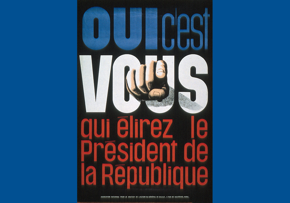 Affiche émise lors de la campagne référendaire de 1962