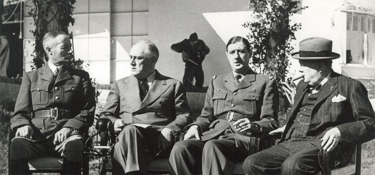 De Gaulle et les Alliés à la conférence d'Anfa, 24 janvier 1943