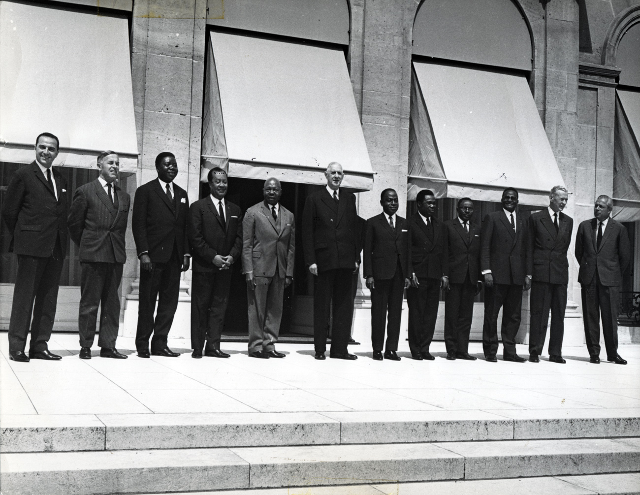 Réunion à l’Elysée des chefs d’Etats africains francophones, 2 juillet 1965