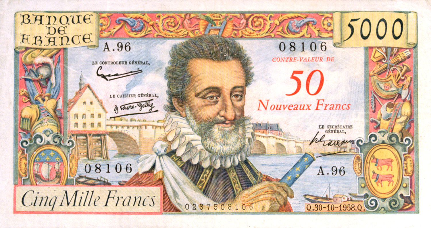 Billet de 5 000 anciens francs