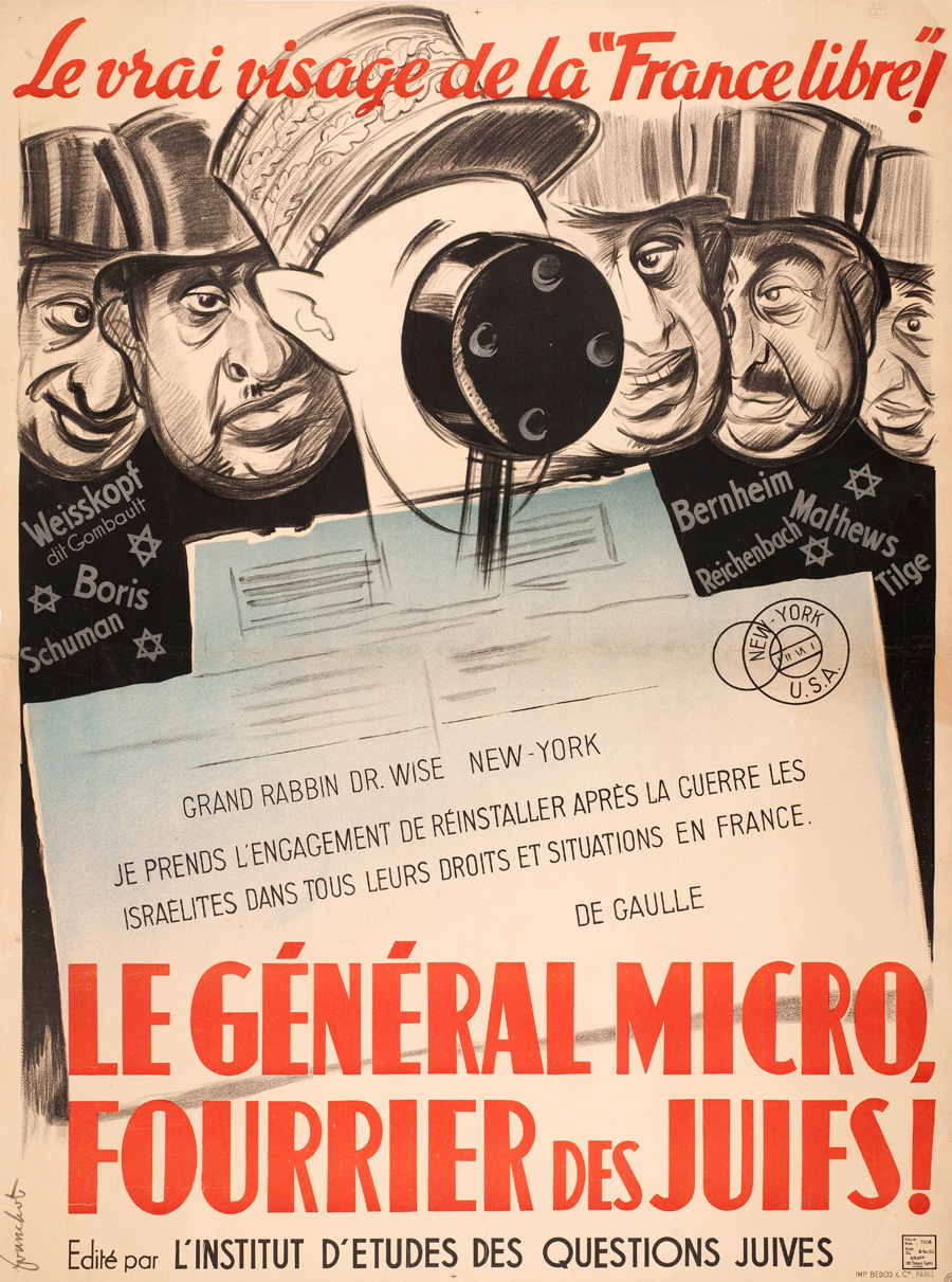 Le Général microFranchot, « Le Général micro, fourrier des juifs », 1940