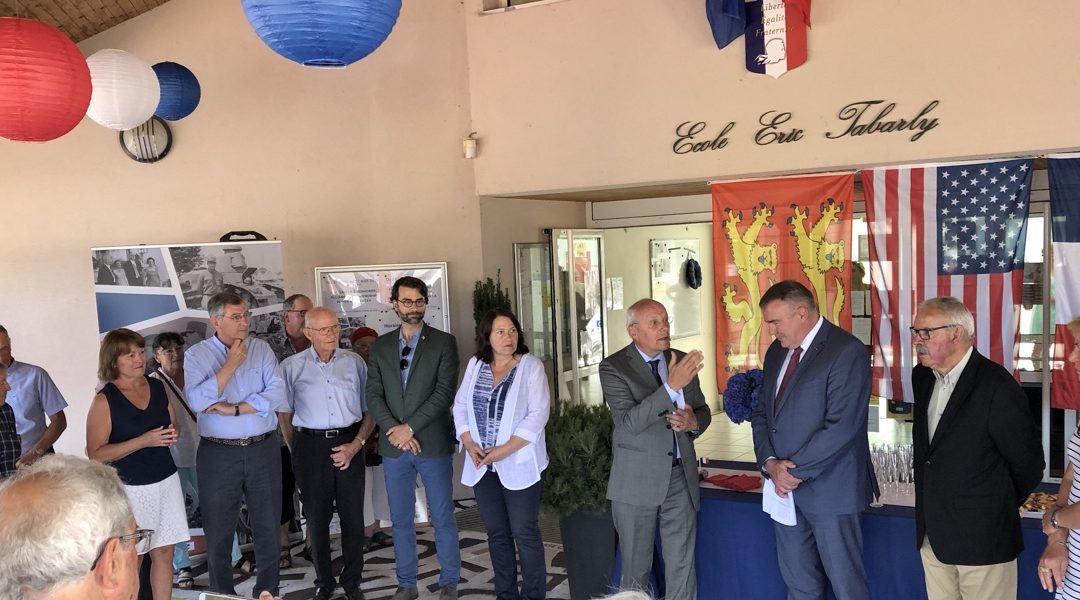 Inauguration de l’exposition « Eisenhower – De Gaulle » à Jullouville