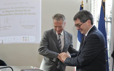 Signature du partenariat « De Gaulle 2020 » avec la Région Grand Est