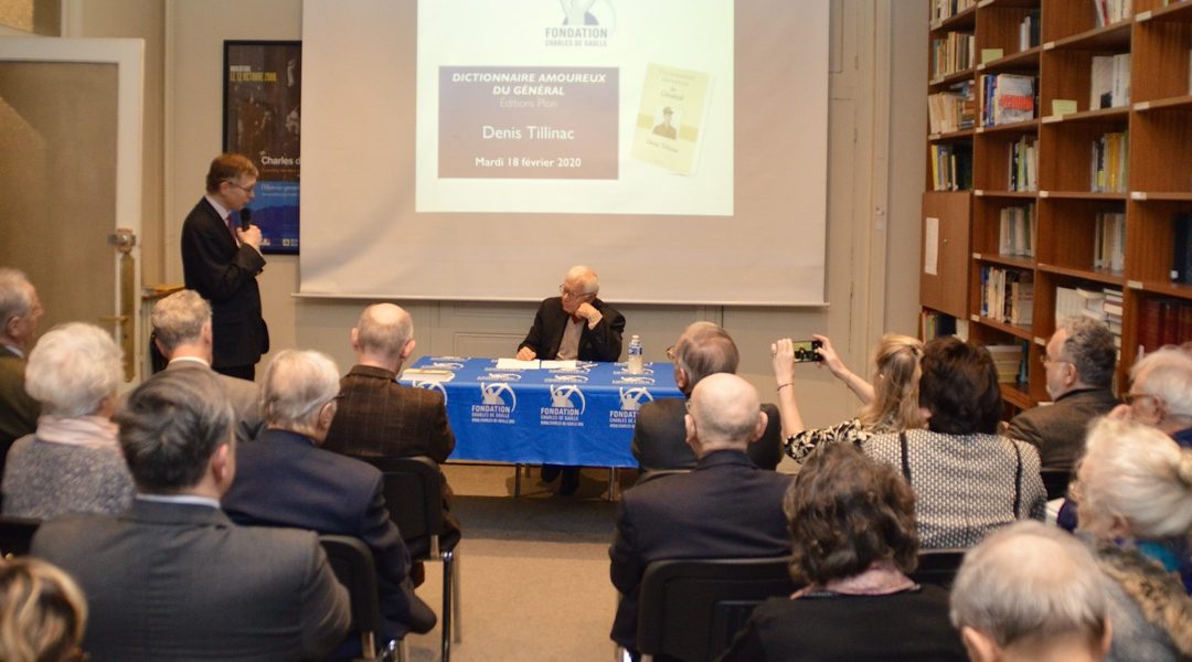 [Vidéo] Conférence de Denis Tillinac – Dictionnaire amoureux du Général