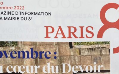 Entretien d’Hervé Gaymard dans le magazine d’information de la Mairie du 8e arrondissement de Paris