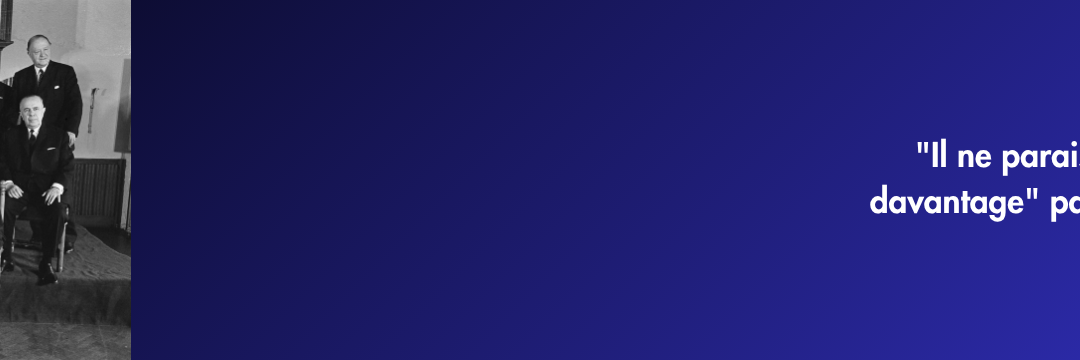 « Il ne paraissait plus possible d&rsquo;attendre davantage » par Maurice Couve de Murville