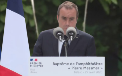 27 avril 2026, inauguration de l’amphithéâtre Pierre Messmer au ministère des Armées