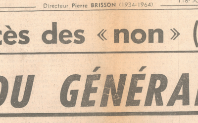 28 avril 1969 : Le général de Gaulle « cesse d’exercer ses fonctions »
